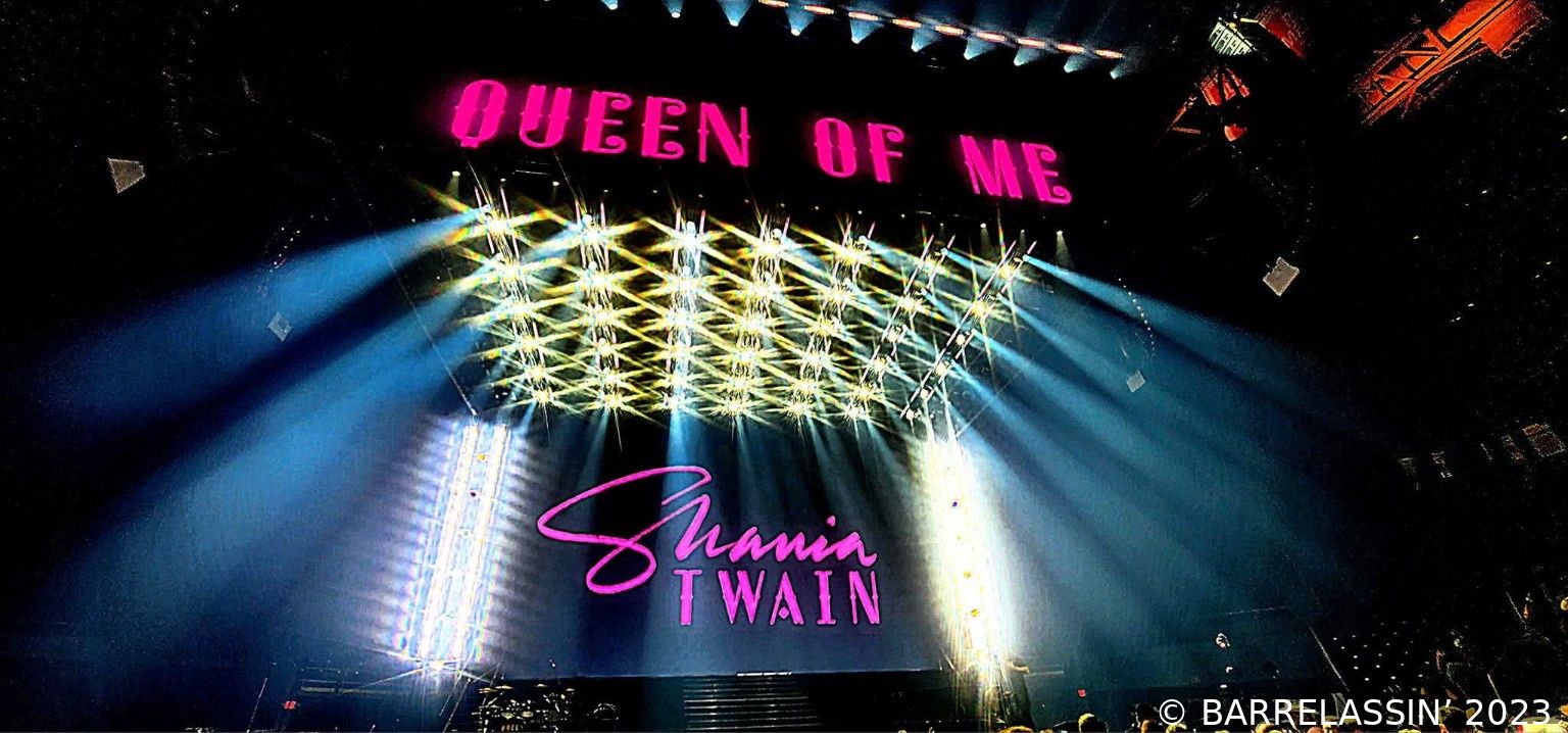 Shania Twain"s Queen of Me Tour stage in Knoxville.